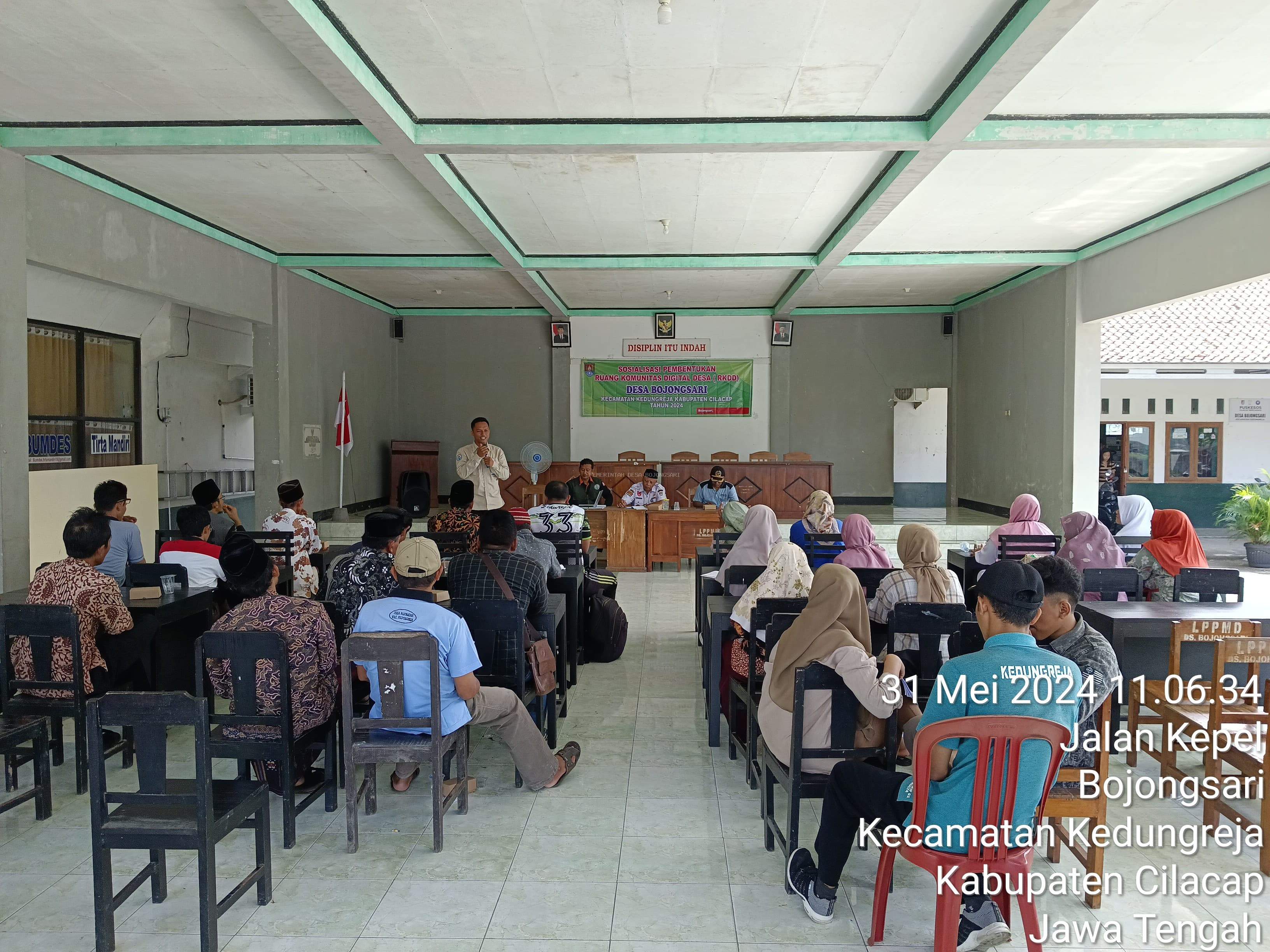 Sosialisasi Ruang komunitas Desa Digital desa Bojongsari RKDD