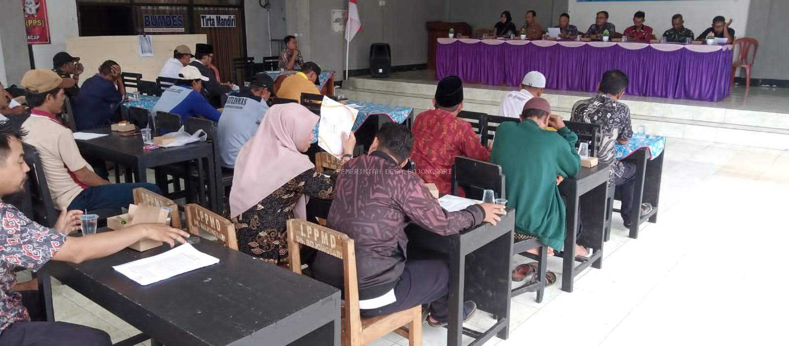 SOSIALISASI PENGISIAN KEKOSONGAN PERANGKAT DESA JABATAN KEPALA DUSUN KARANGSARI